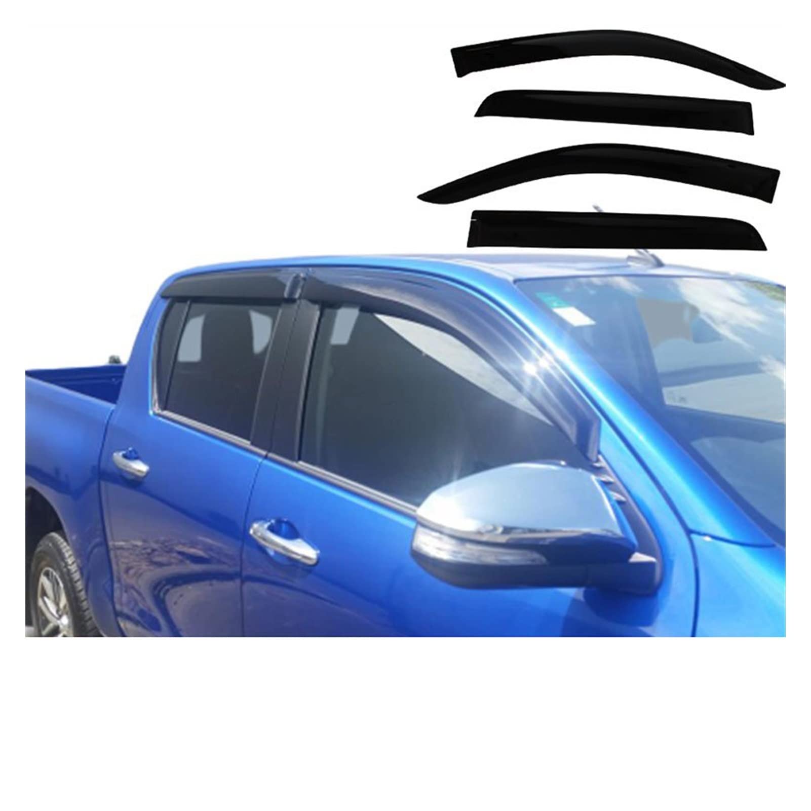 Buy Car Side Window Vent Visor Rain Guard Deflectors Window Visor For
