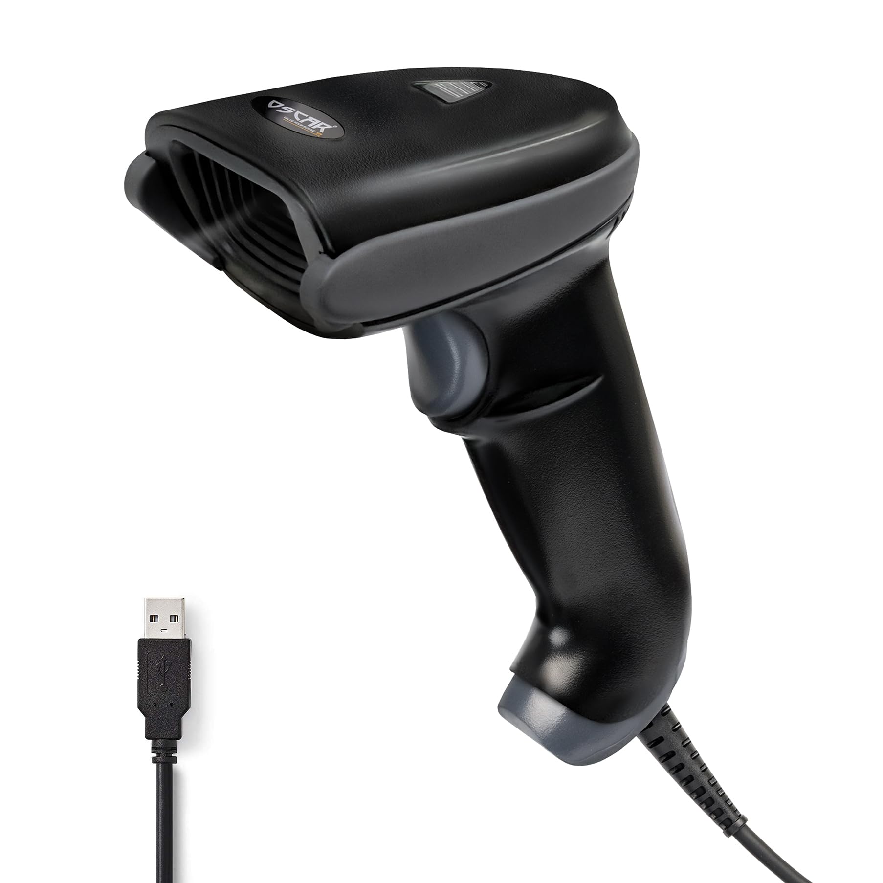OSCAR UniBar II 1D QR 2D Barcode Scanner Reader | Automatic Area Imager | USB + Virtual COM | Wired with Stand | Scans QR Code from Mobile Phone | Android, iOS, MacOS, Windows | Super Highspeed