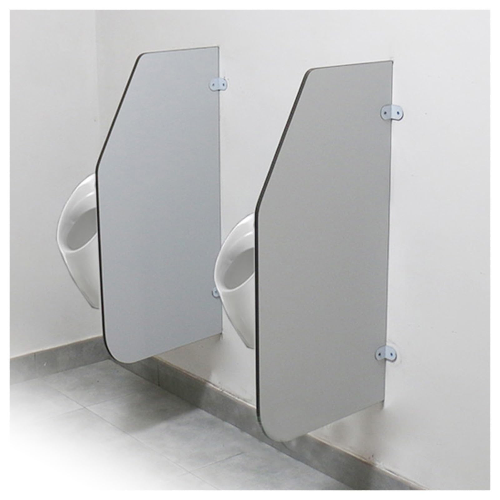 Height 35.43in Urinal Baffle,Urinals Partition with Stainless Steel Fittings,Urinal Screen Toilet Partition for Hotels/Shopping Malls/Public Places(2pcs)