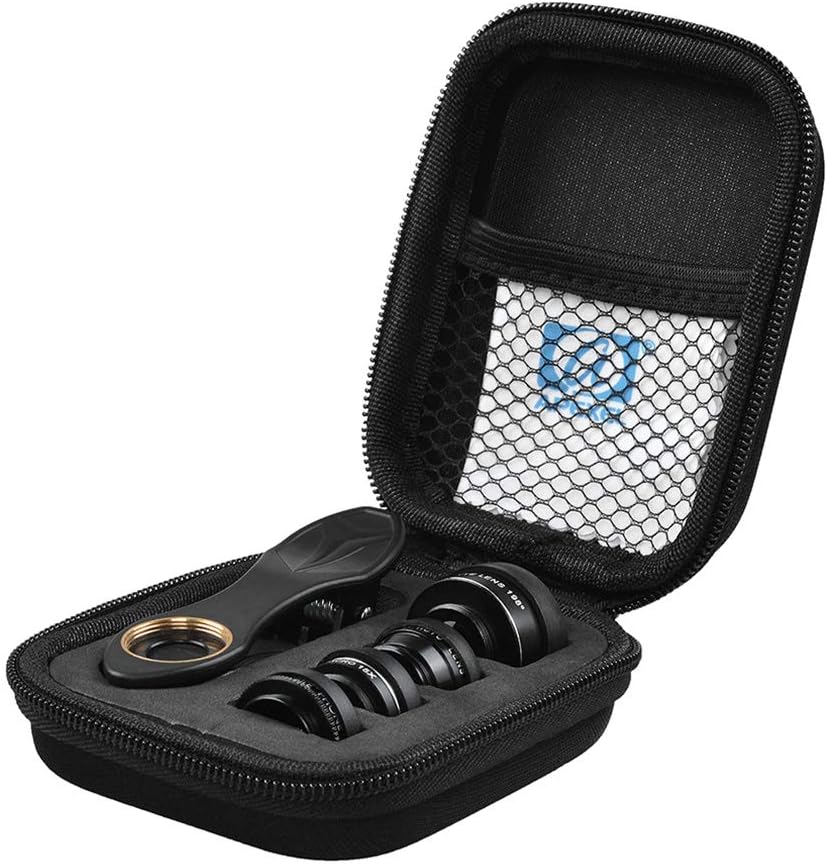 APEXEL APL-DG5H lens kit stored in EVA bag