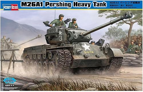 Hobby Boss M26A1 Pershing Kit de construcción de modelo de vehículo de tanque pesado (HY82425)