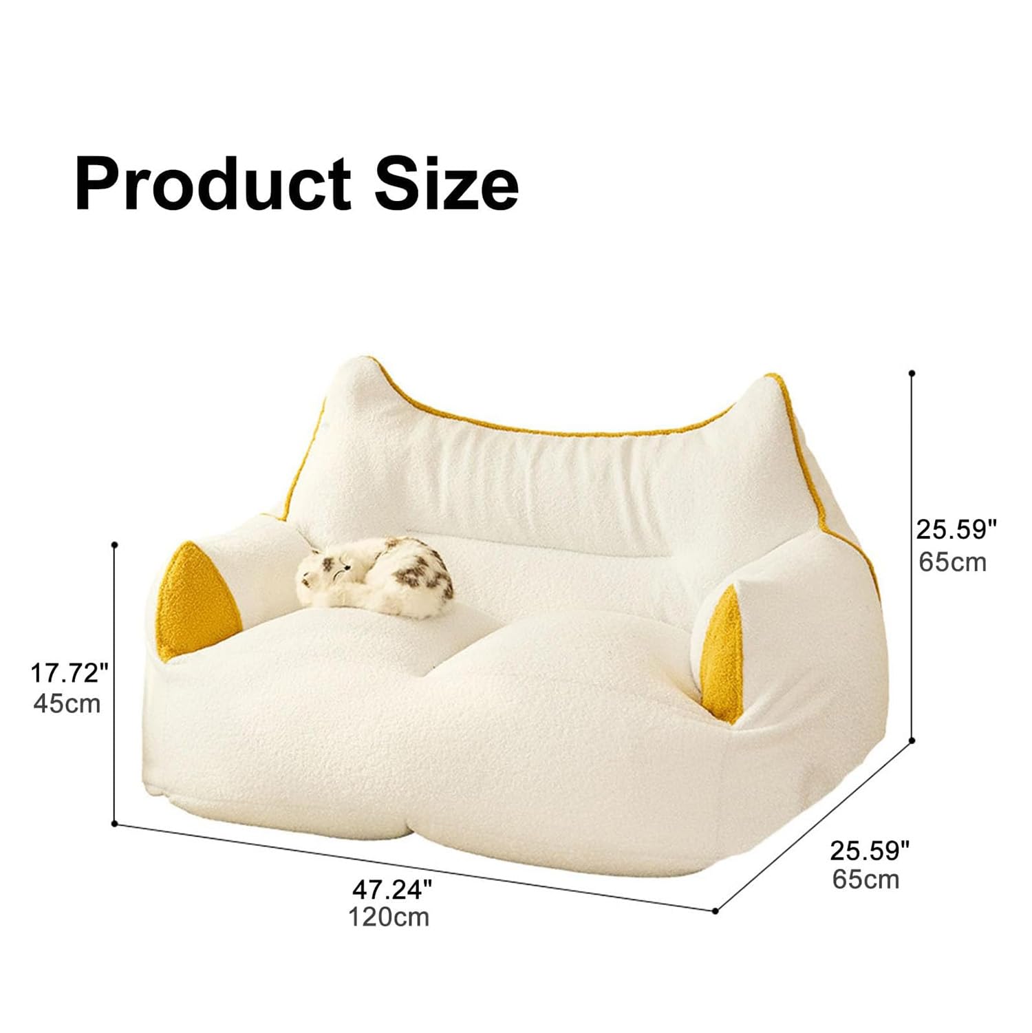 Pouf Poire - Fauteuil Housse de Pouf Double (sans Rembourrage) Tissu Polaire Doux de Qualité Supérieure pour Le sous-Sol, la Salle Familiale, Le Dortoir,Gris