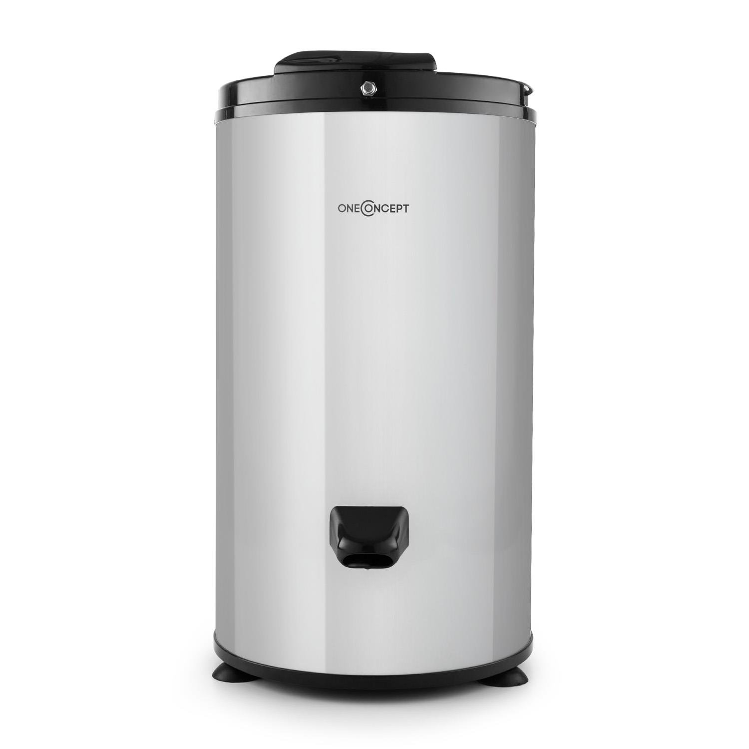oneConcept WS-3500 Wäscheschleuder 6 kg 2800 U/min Edelstahl-Trommel silber