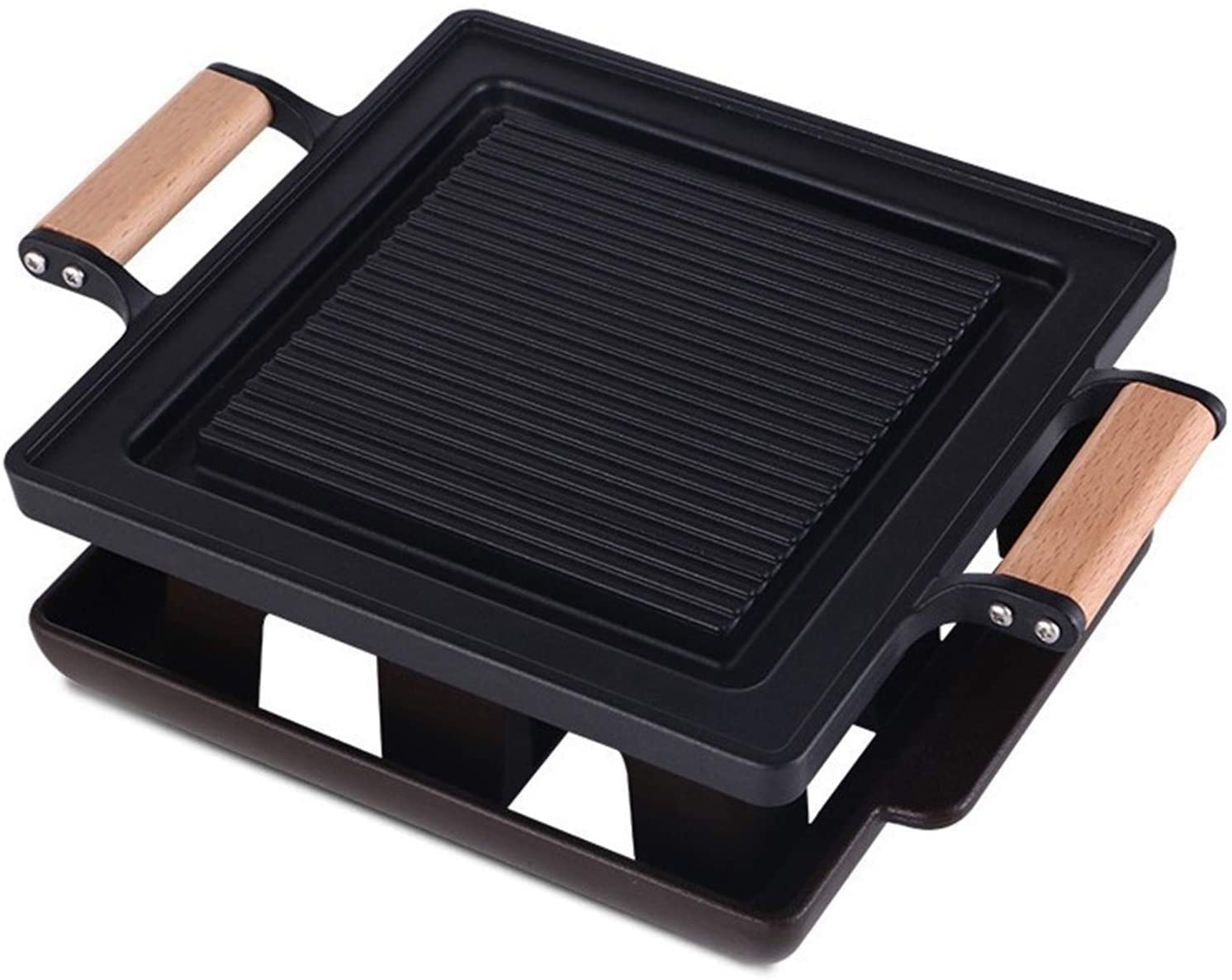 Mini grill Chal do wewnątrz i na zewnątrz koreański grill przenośne urządzenie do gotowania Teppanyaki idealne na imprezy i spotkania domowe grille