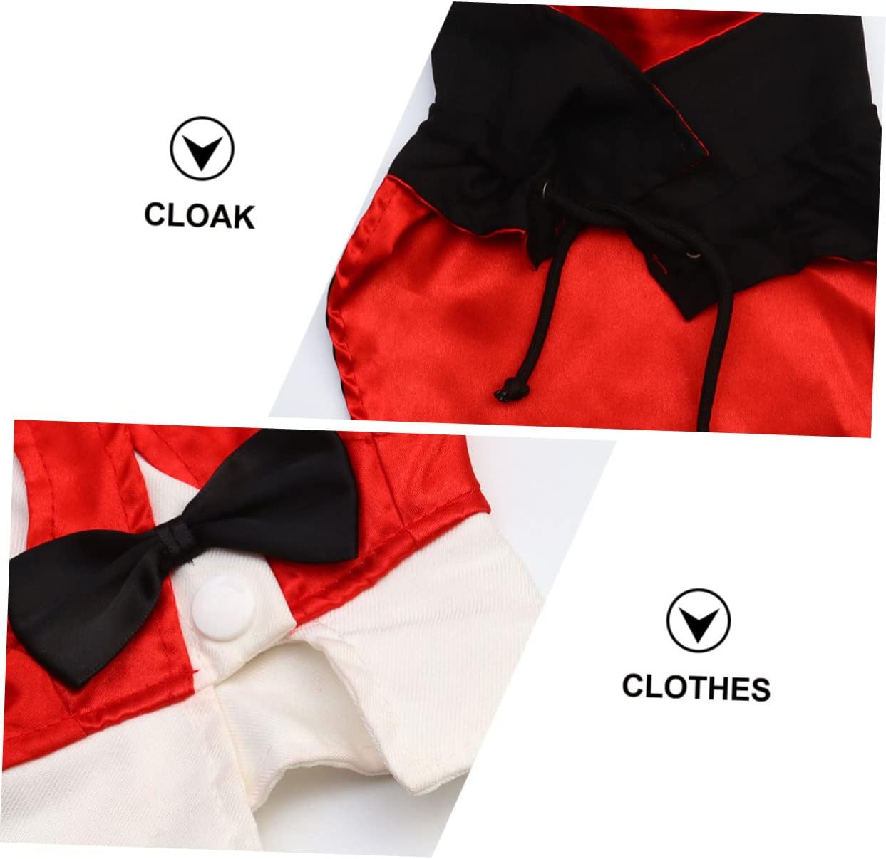 3pcs Halloween Pet Costume Bloodsucker Suit for Dogs Comfortable Fit for Outdoor Activities for Halloween Festivities