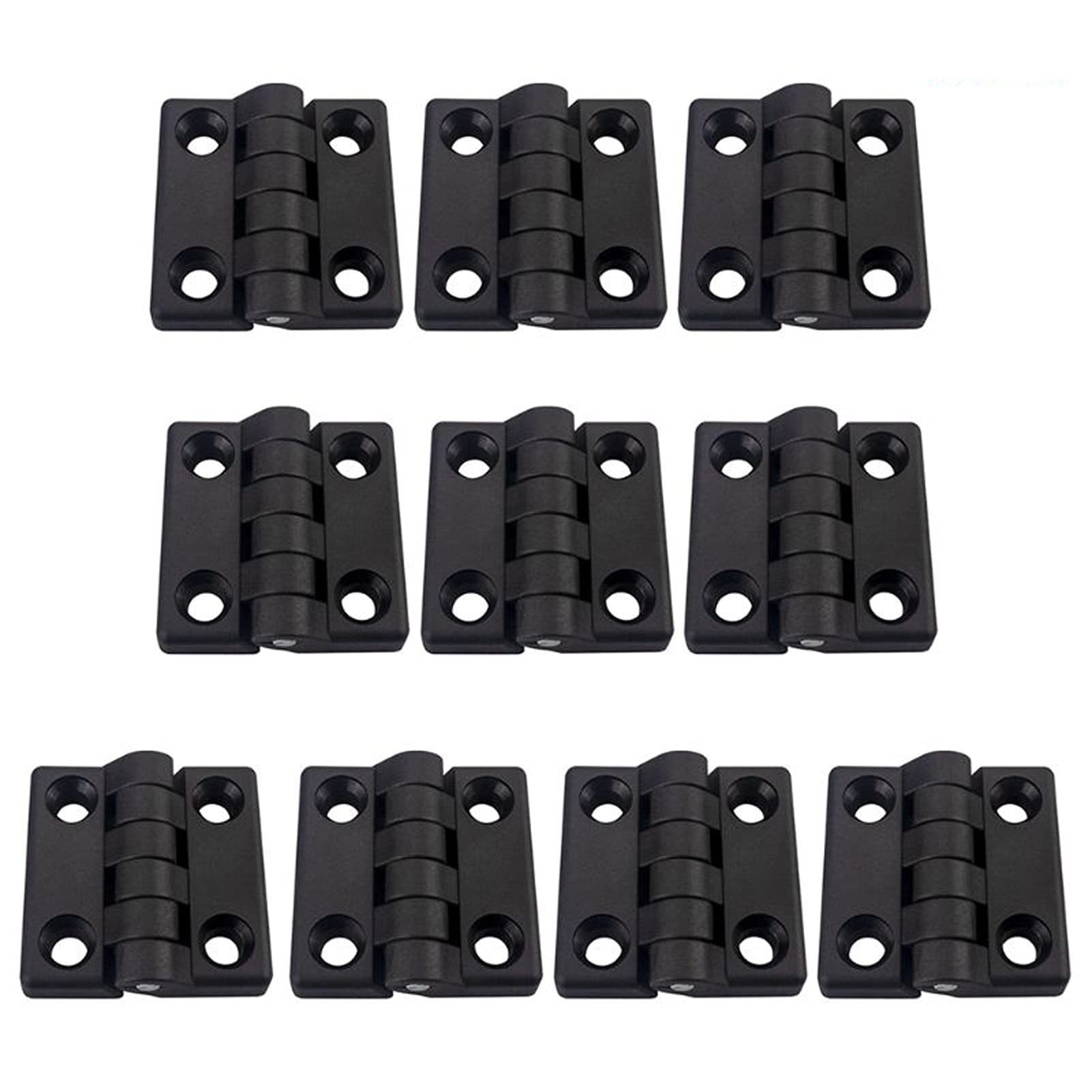 10PCS Butt Hinge,Drawer Jewellery Case Hinges for Wooden Box Cabinet Furniture Hardware Industrial Cabinet Hinge Switch Cabinet Hinge Mechanical Hinge(Black)