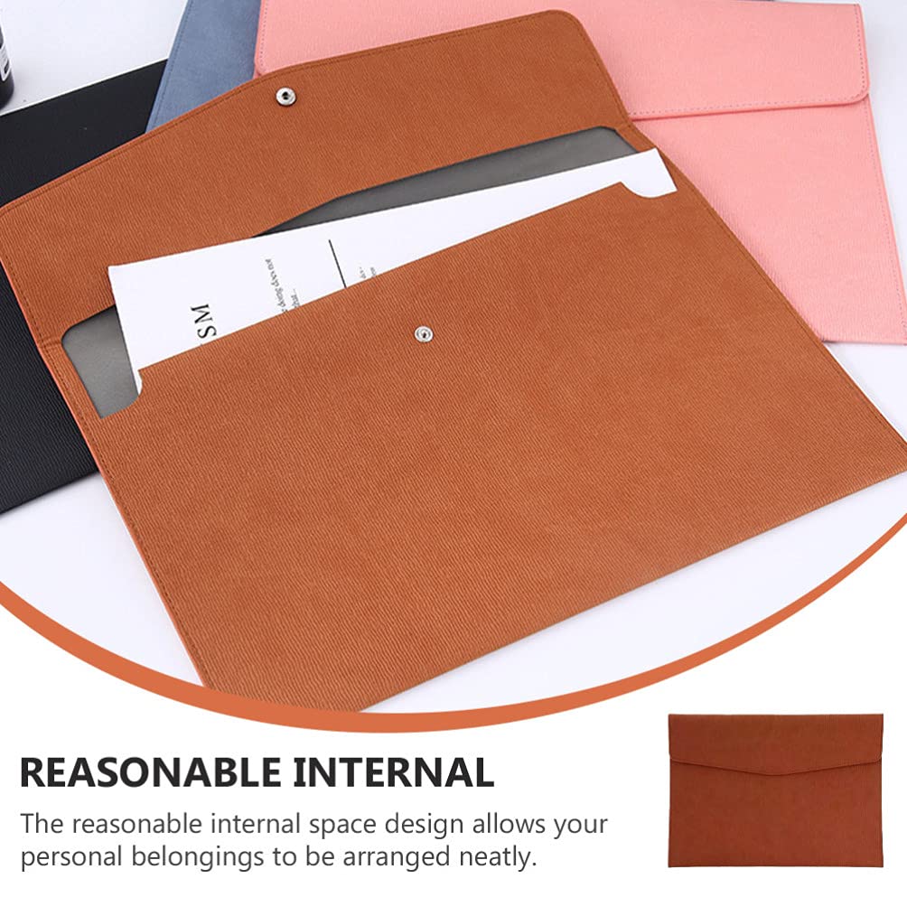 Almacenamiento de moda del bolso de trabajo del tamaño A4 del bolso de documento de la PU de la cartera del negocio 5