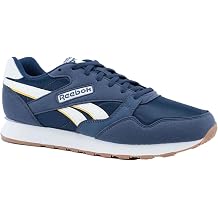 Reebok Mens Classic Nylon Sneaker, Brave Blue/Chalk, 11