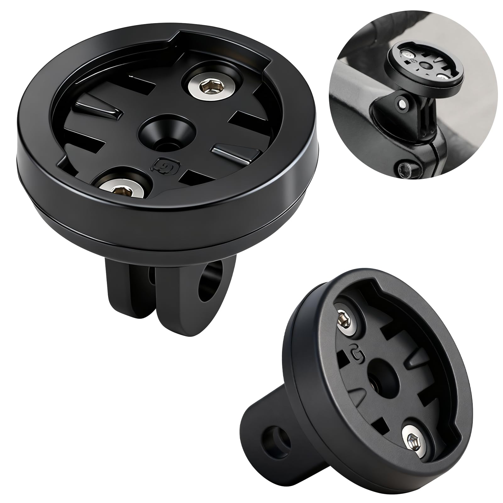 Nlsqw Bicycle Computer Holder, Extended Adapter Set for Bike, Action Camera Adapter, For Edge Interface Computer Ad-apter, For Sport Camera Bike Mount Light Holder