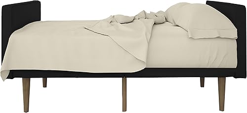 Miniatura 13 de Sábanas para sofá cama – Juego de 4 piezas, tamaño matrimonial, bolsillo profundo de 6 pulgadas de microfibra ultrasuave, doble cepillado