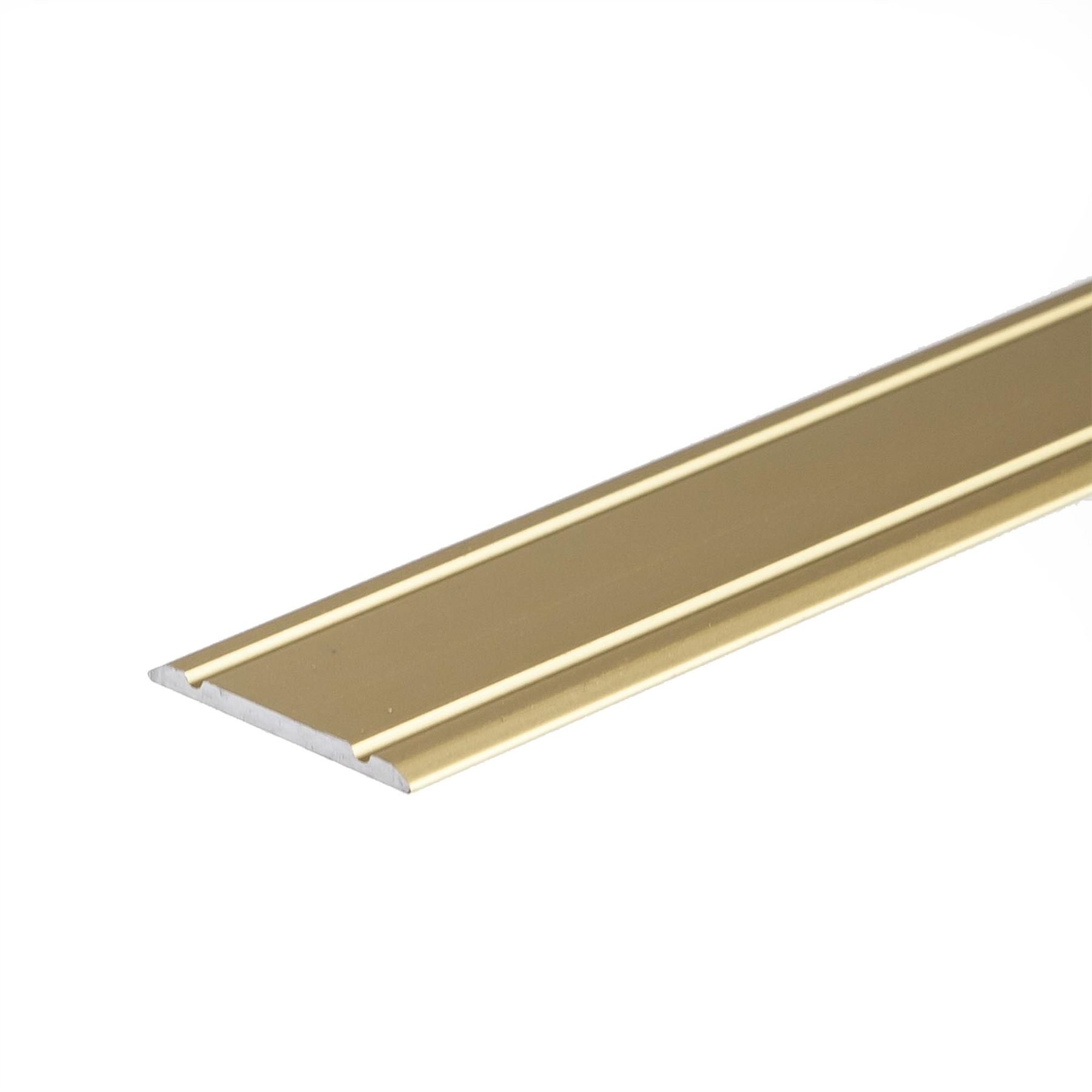 Ianpav Gold Flat Anodised Aluminium Door Floor Edging Bar Strip Trim Threshold 930 X 30Mm A02