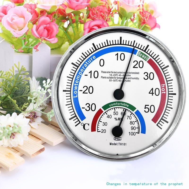 Miniatura 3 de Higrómetrotermómetro para interiores y exteriores, indicador de humedad, monitor de humedad para el hogar, oficina, jardín, patio, almacén