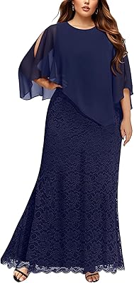 formal plus size cape dress Lavinia | Black High-Neck Maternity Maxi Dress With Cape-Sleeve