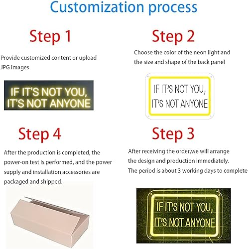 Miniatura 2 de Letrero de neón personalizado multicolor grabado acrílico transparente para el hogar, bar, cumpleaños, boda, fiesta, decoración (15.7 x 7.8 pulgadas)