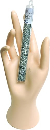 Miniatura 2 de Juego de 3 tubos – Miyuki Seed Beads Redondas, Tamaño 8/0, Seafoam Lined Crystal AB, 0.78 oz cada uno (2.33 oz en total) 8-263