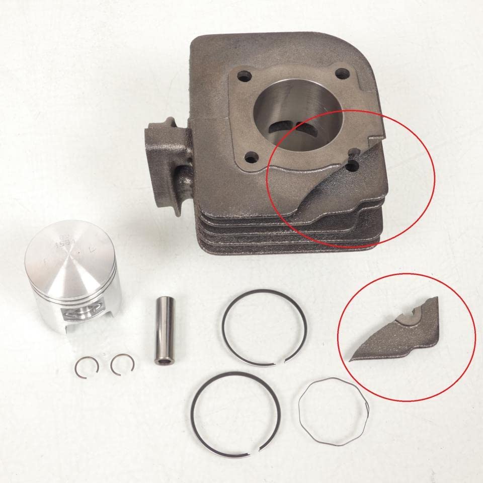 Kit pistone cilindro originale MALAGUTI Morini Franco Motori in ghisa grigia comprensivo:- Il cilindro (Ø41mm lettera F).- Il pistone.- I segmenti.- L'asse del pistone (Ø10mm).- Le clip del perno del pistone. Venduto smontato. Consegnato come nella foto.