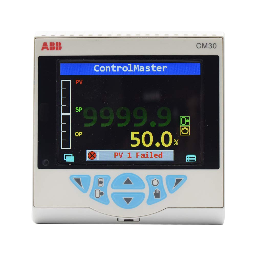 ABB Universal Process Indicator CM30 Control Master 1/4 DIN (Panel Mounting) with Totalization and Counter Function for Pharmaceuticals, Laboratories, Manufacturing, Confectionery