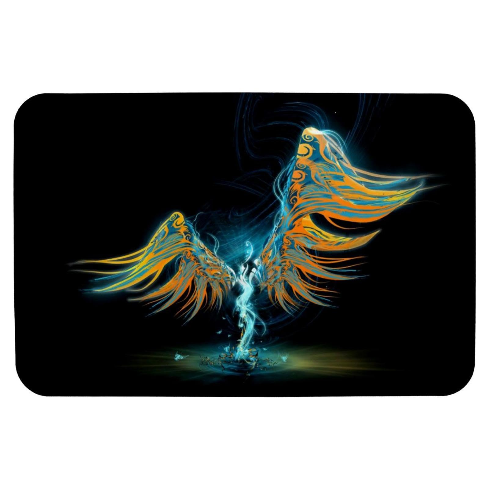 Tapis de bain ailes d'ange pour sortie de baignoire et porte intérieure fraîche 50x80