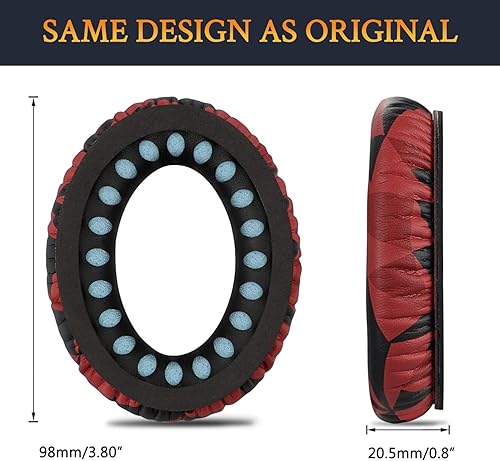 Miniatura 7 de SoloWIT Almohadillas de repuesto para auriculares Bose QuietComfort 35 (QC35) y Quiet Comfort 35 II (QC35 ii), almohadillas para los oídos con piel