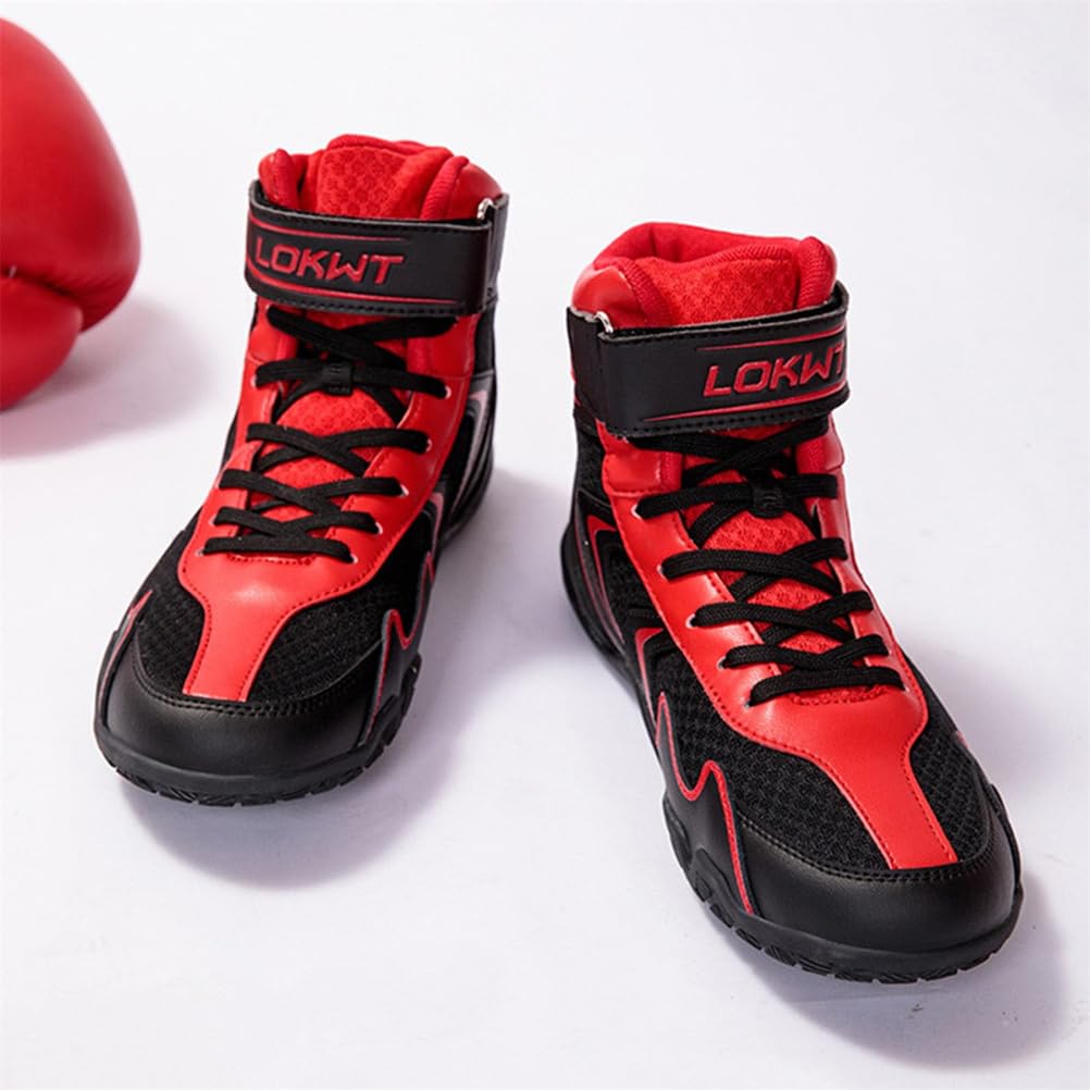 Scarpe da Boxe per Uomo, Sneaker da Allenamento Ad Alta Tomaia, Leggere E Traspiranti, per Lotta, Allenamento E Competizione