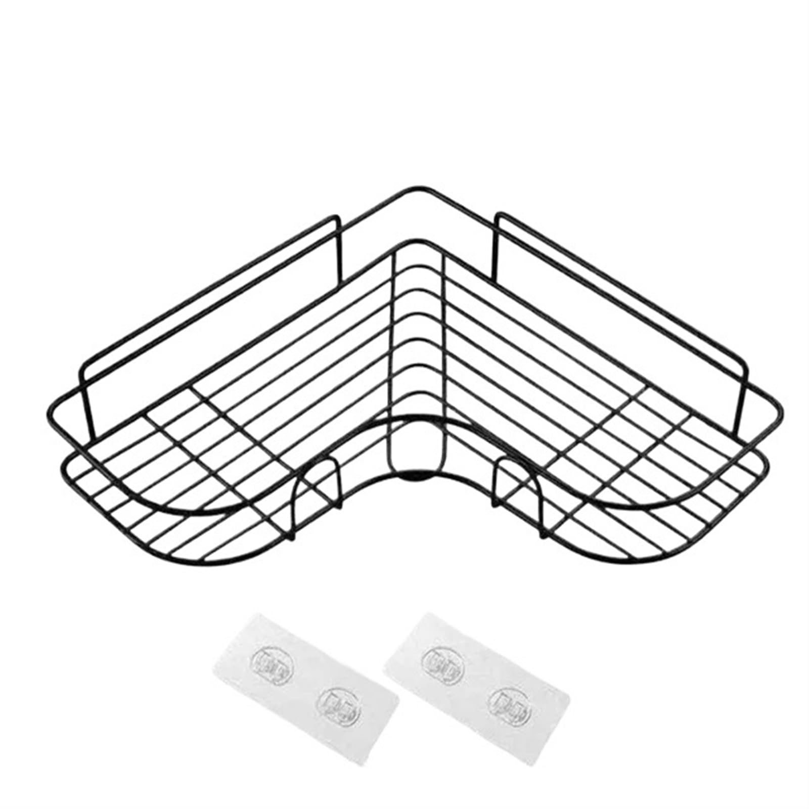 DVMSIEF Shower Caddy Wall Shelf Kitchen Organizer Shelves Bathroom Corner Iron Shower Caddy Storage Rack Shampoo Holder Accessories