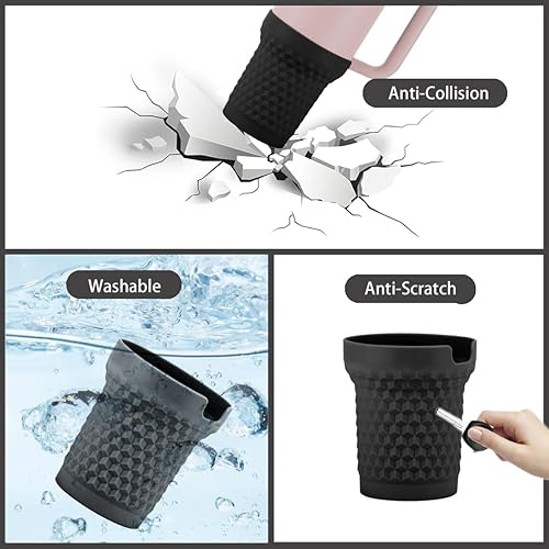 Miniatura 2 de GENLEAS - 4 accesorios para Stanley, 2 fundas de silicona para botas para Stanley y 2 fundas de popote para Stanley Quencher H2.0 y vaso Quencher