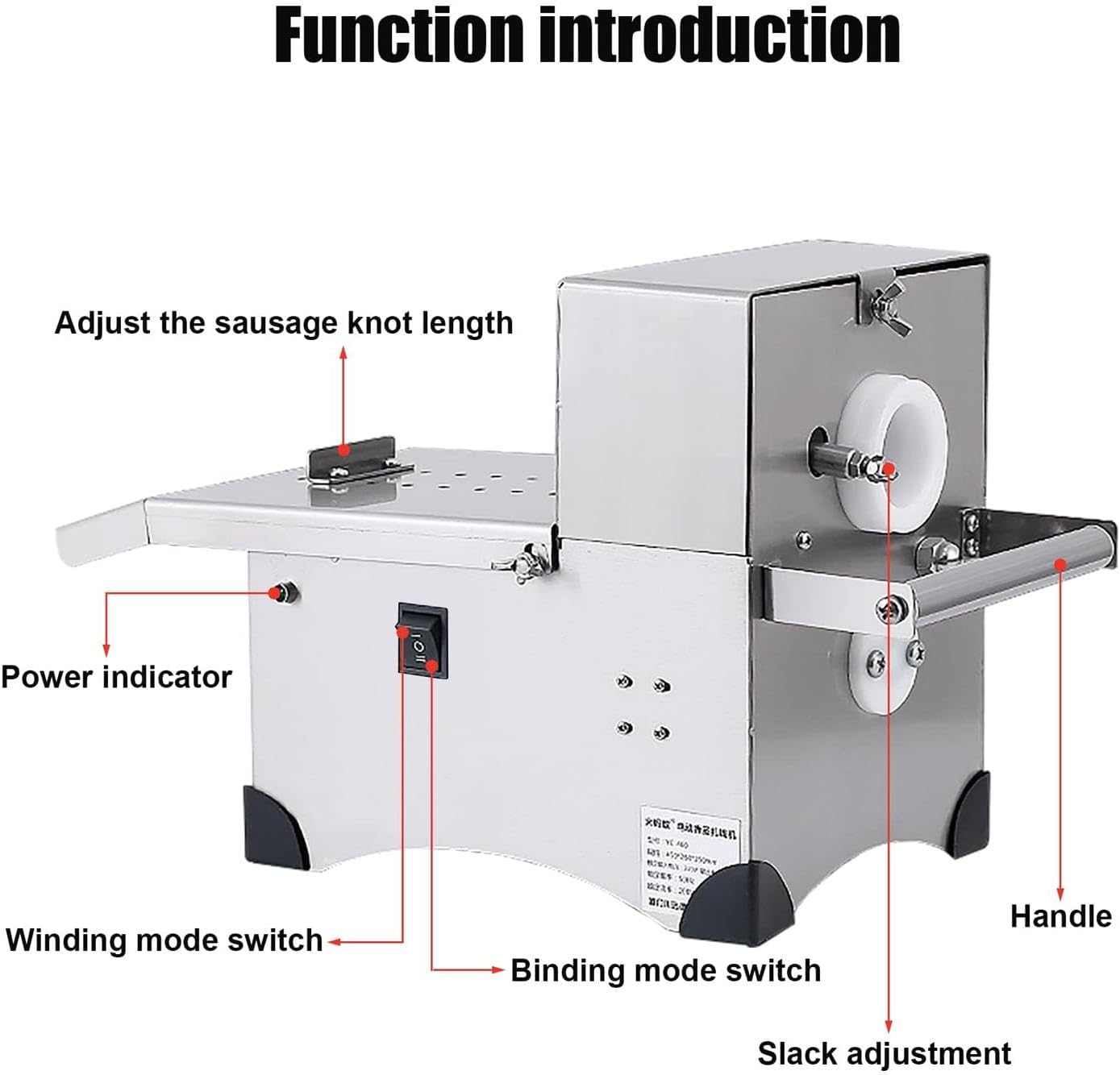 Sausage Linker Machine, Durable Stainless Steel Sausage Tying Knotting Machine, Sausage Casings Binding Machine