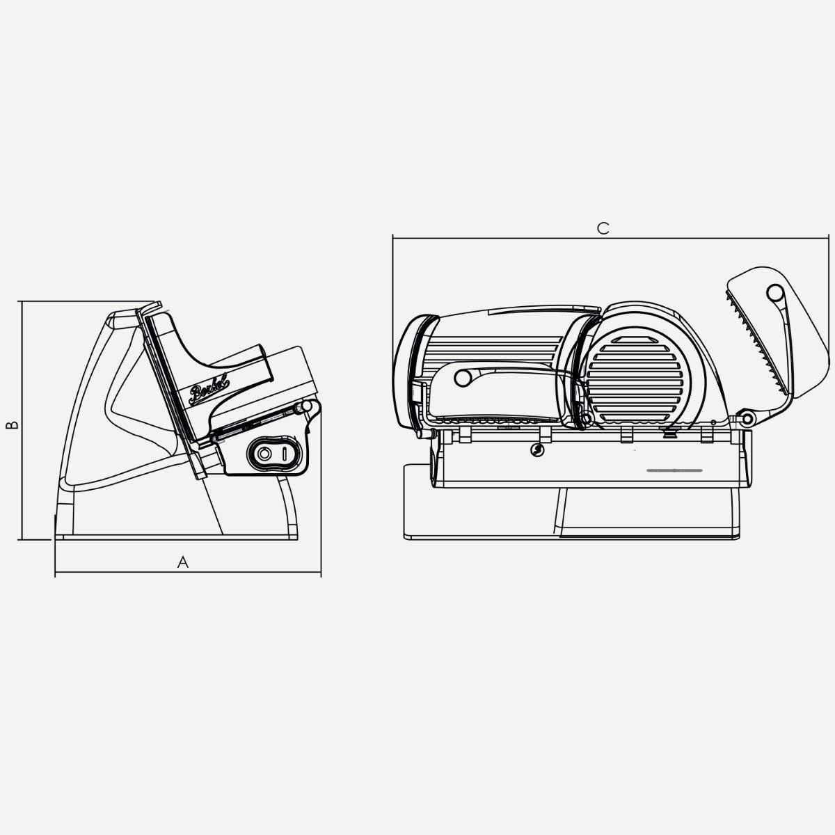 Palatina Werkstatt ® Berkel Home Line 200 | Tagliapasta | + rivestimento, nero | nuovo modello: 2022 + copertura + tagliere in legno 30 x 18 cm | VK: 589,- €