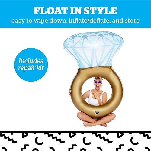 Miniatura 4 de BigMouth Inc. BMPF-BR Bling Ring Flotador de piscina
