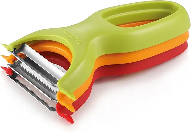 Tescoma 3-Piece Vegetable Peeler Set - Trio Skalare for Effortless Peeling & Cutting