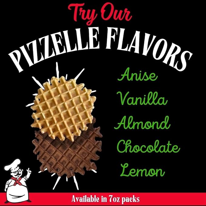 Little Pepi's Pizzelles Vainilla, Galletas Waffle Italianas 198g miniatura 9