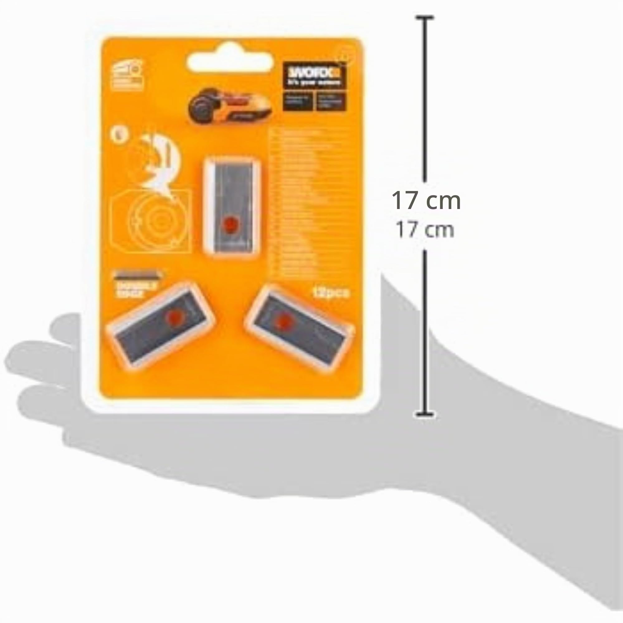 WORX WA0190 Lot 12 lames de rechange d'origine pour robots tondeuses Landroid