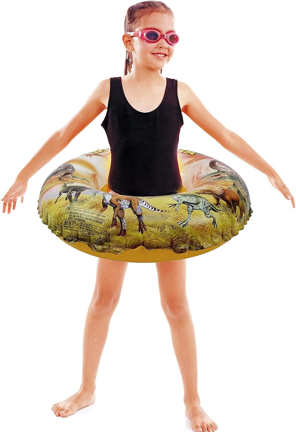 Toddler Pool Donut Pool Rings for Kids Dinosaurs Swimming Floats Tube 20inch、24inch、27inch、30inch : Toys & Games