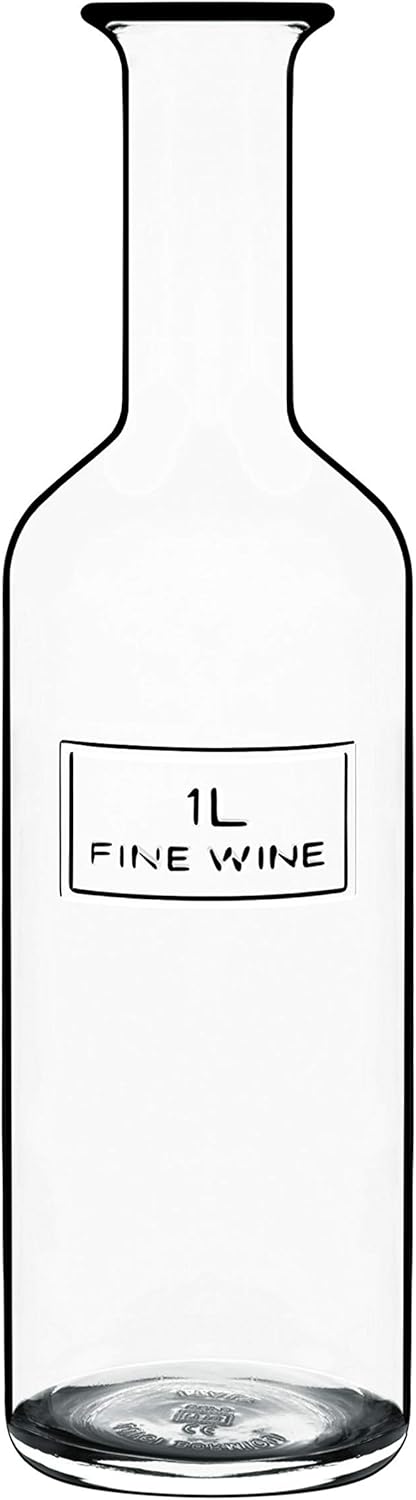 Luigi Bormioli Optima 34 oz Fine Wine Bottle (1 Piece), Clear