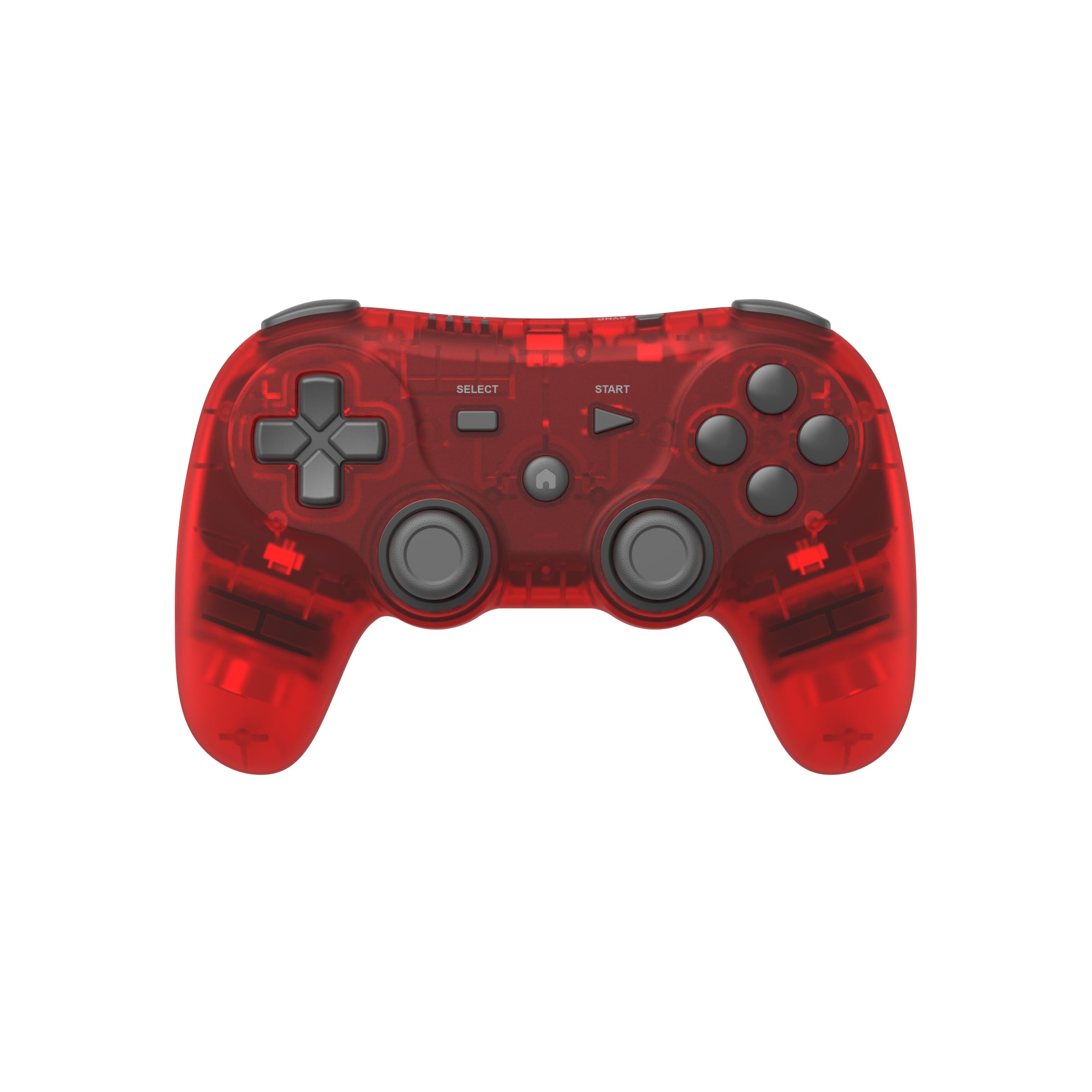 Retro Fighters Defender Pro Wireless Controller for PS1, PS2, PS3, Switch, & PC | 2.4GHz & Bluetooth (Crimson Red)