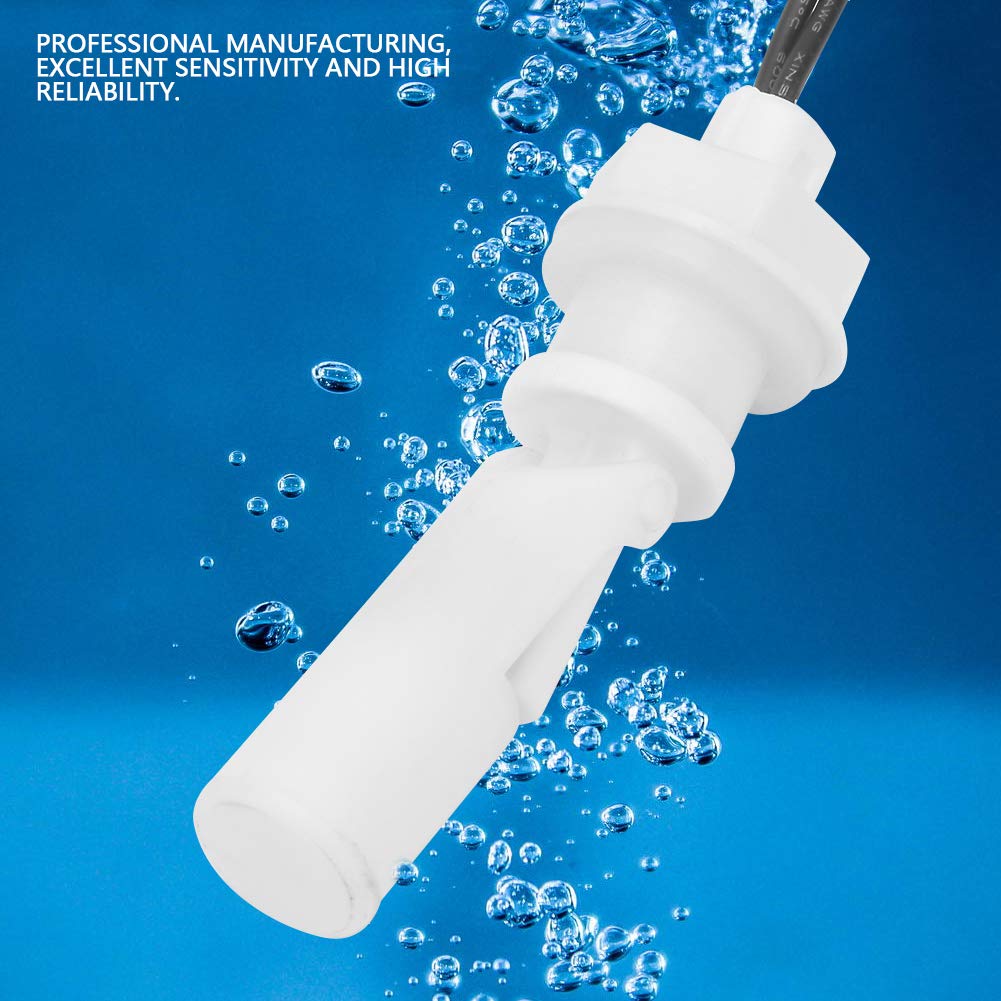Cocoarm Sensor de Nivel de Agua, Material PP, Interruptor de Flotador de Alta Sensibilidad, Ideal para Tanques y Acuarios, Rango de Temperatura de Trabajo de -14 a 185 Fahrenheit (Estilo F)