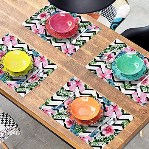 Set de table antidérapant et résistant à la chaleur lot de 6 moderne - 8