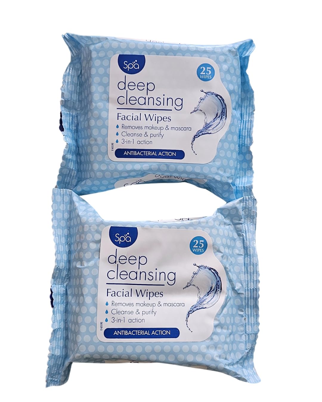 Crwp Deep Cleansing Facial Wipes, 25 Count, 3-in-1 Makeup Remover with crwp card, 1 count (Pack of 50)