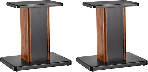 Miniatura 9 de MECCANIXITY Soportes de madera para altavoces, paquete de 2 soportes universales de 5.9 pulgadas (5.9 in) para altavoces ahuecados, audio, escucha