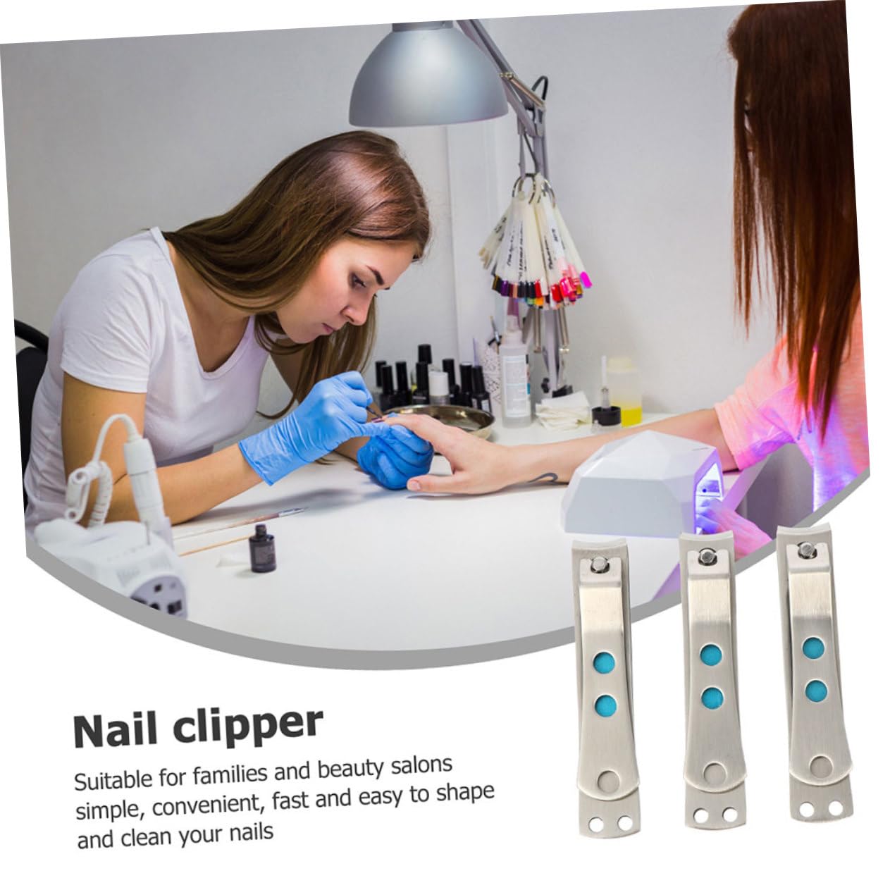 Healeved 8pezzi Professionale Di Tronchesi Per Unghie Acciaio Inossidabile Manicure e Pedicure Di Precisione Strumenti Per La Delle Unghie Adatto Per Uso Quotidiano