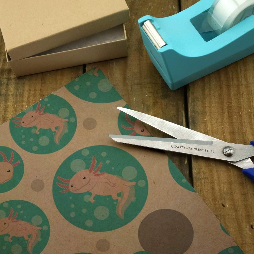 GRAPHICS & MORE Cute Axolotl Mexican Walking Fish Premium Kraft Gift Wrap Wrapping Paper Roll