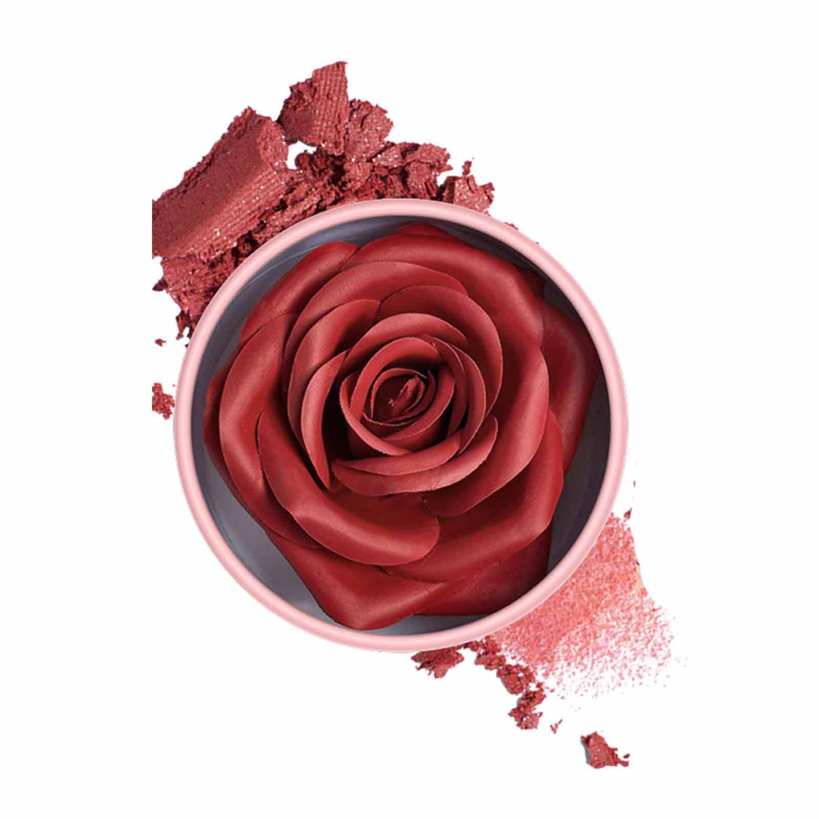 3D Rose Petal Blush, Flower Beauty Blus, Blush Petal Talk, Blus for Cheeks, Natural Glowing Redness Long Lasting Buildable Color, for Cheek Women Girls Parties Gathering Events (A)