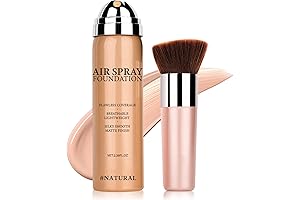 Natural/Warm Porcelain Magic Minerals Airbrush Foundation Makeup Spray Silky Lightweight Spray Foundation...