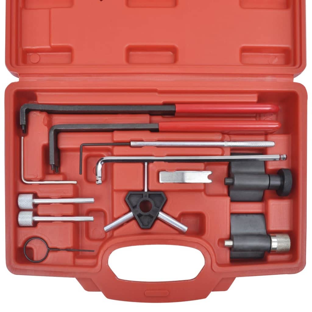 Kit de herramientas de ajuste de motor diesel de acero al carbono para VAG 1.2, 1.4, 1.6, 1.9, 2.0 TDi, Ford, Dodge, Mitsubishi con maletín para montaje, mantenimiento, reparación