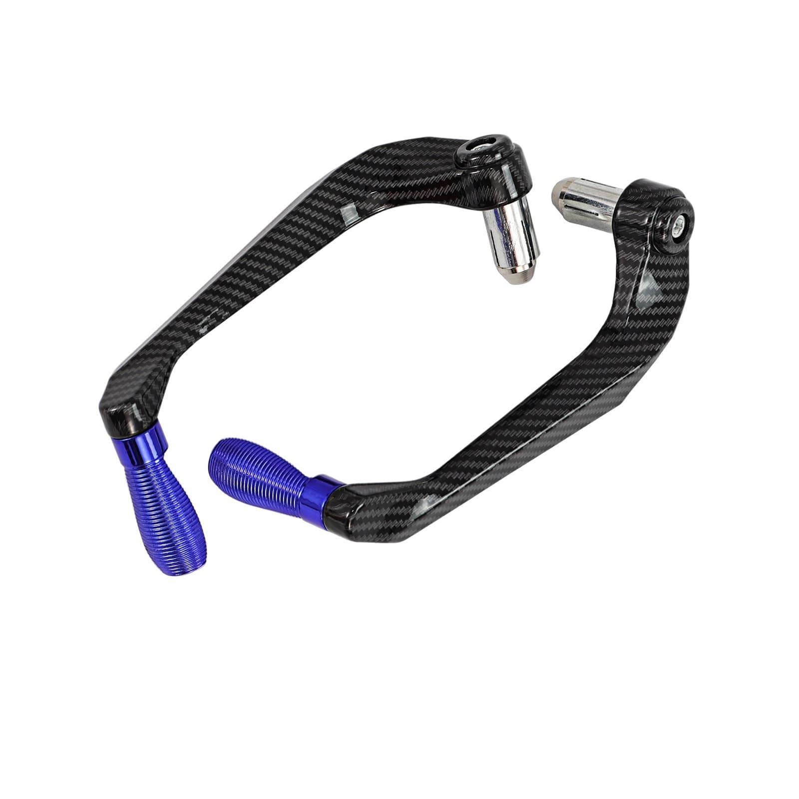 Beqlxta Carbon-Blue Brake Lever Guard Universal Motorcycle Handlebar Brake Clutch Levers Guard Protection Carbon Fiber Aluminum(Carbon-Blue)