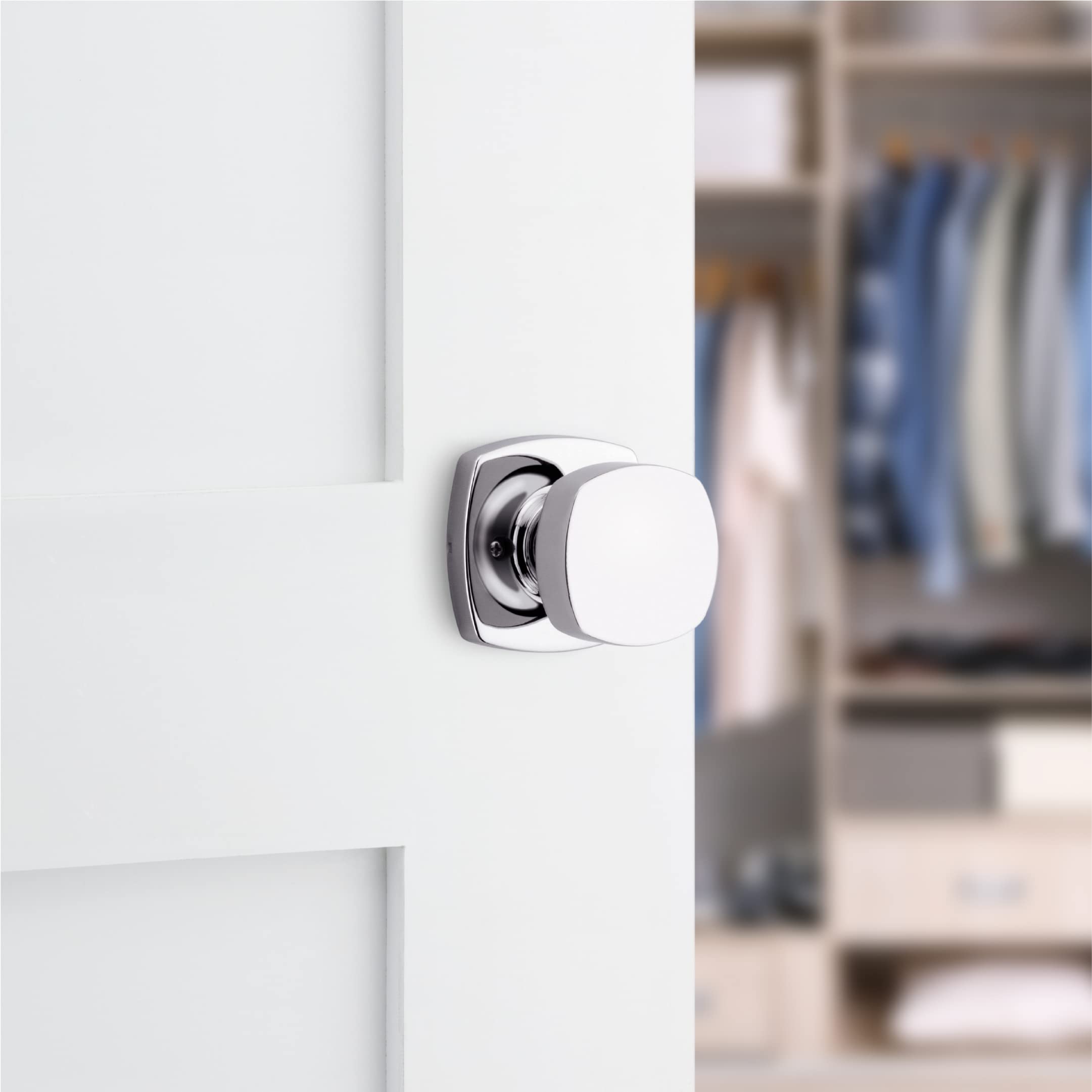 Kwikset Arroyo Knob Dummy Door Knob, Single Sided Handle for Closets French Double Doors, and Pantry - Image 3