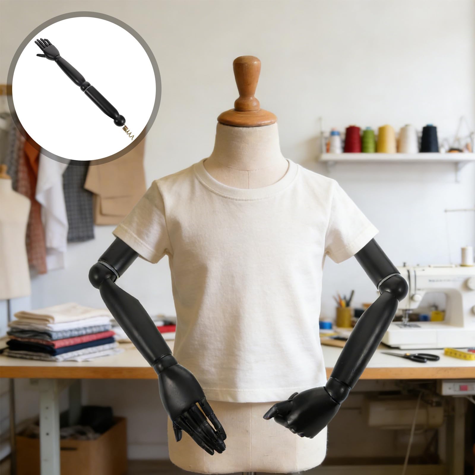 2 Stück Verstellbarer Kugelgelenk Mannequinarm