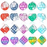 GOCHANGEDIRECT Mini Push Pop Sensory Fidget Toy,Children's Day Gift, 20Pcs Bubble Keychain...