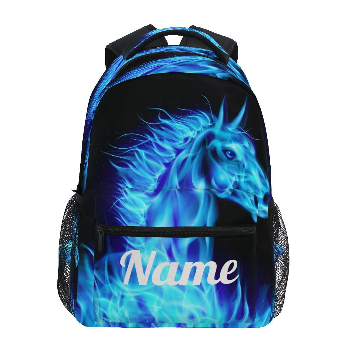 Custom1 - Mochila para niños con texto en inglés "Añade tu nombre", mochila para estudiantes primarias, bolsa para libros para niños y niñas, Personalizado6, talla única