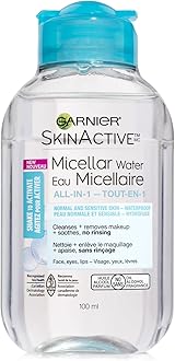 SkinActive Micellar Cleansing Water, For Waterproof Makeup, 3.4 Fl Oz
